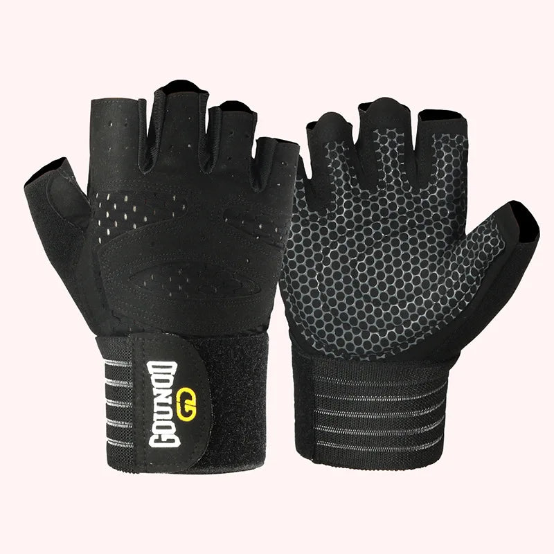 GOUNOD Weightlifting Gloves Wrist Support Breathable Anti Slip
