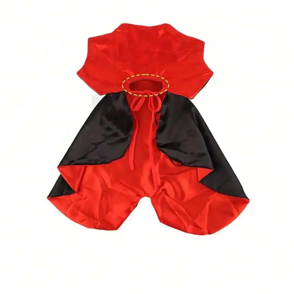Halloween Stand Collar Pet Costume Cape for Dogs and Cats