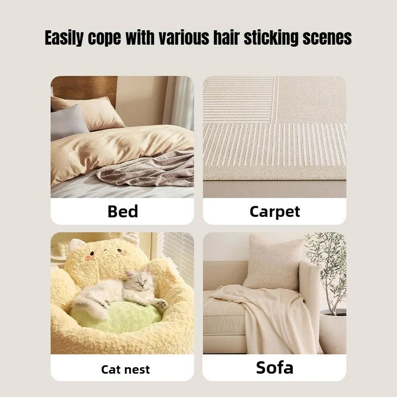 Long Handle Pet Hair Remover Brush for Static Cat Hair