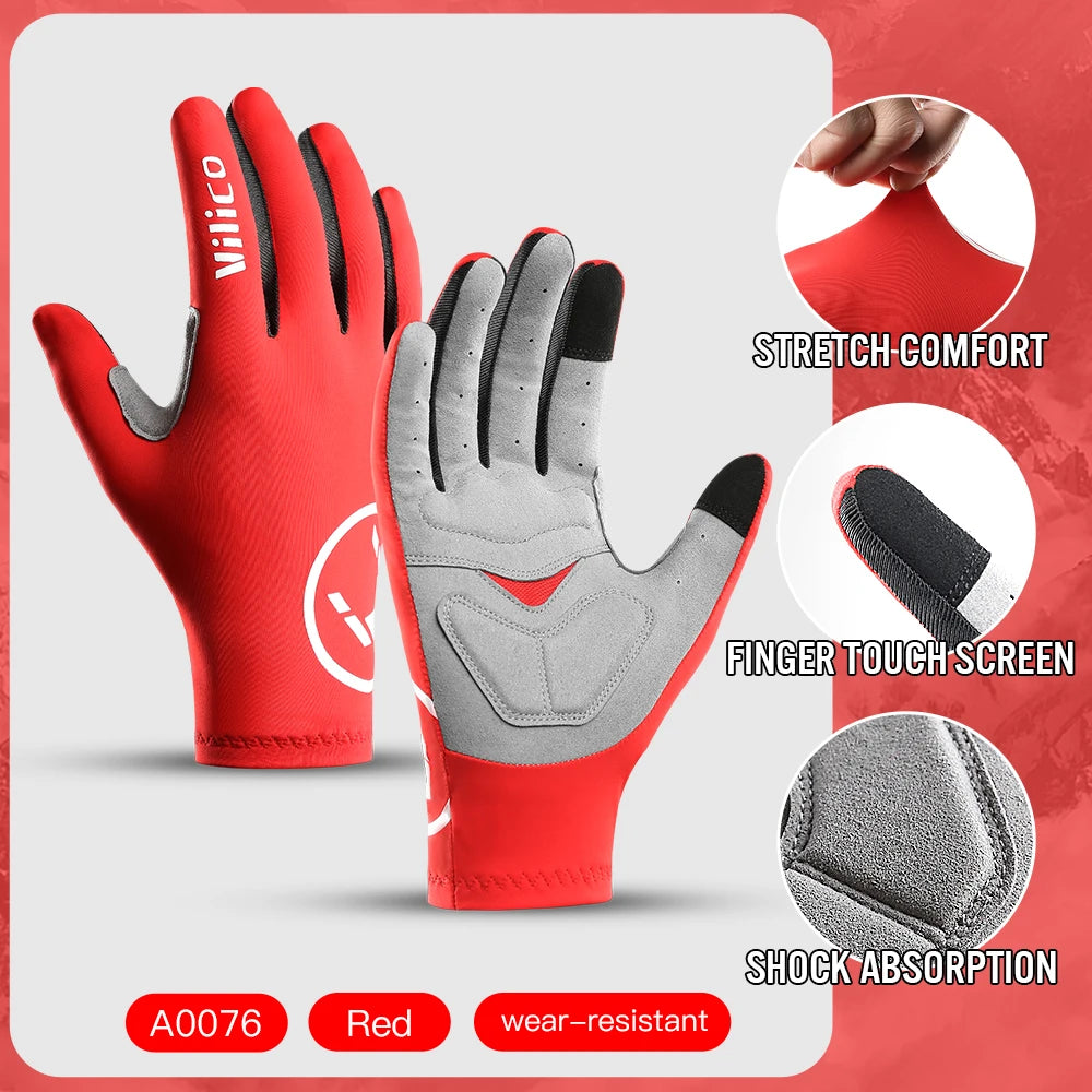 Outdoor Cycling Gloves With Sensitive Touch Screen And Wear Resistant