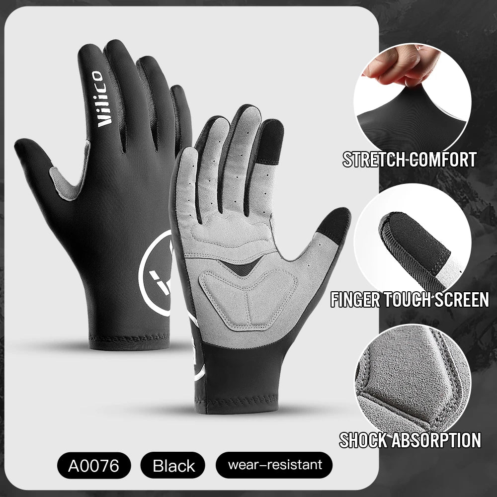 Outdoor Cycling Gloves With Sensitive Touch Screen And Wear Resistant