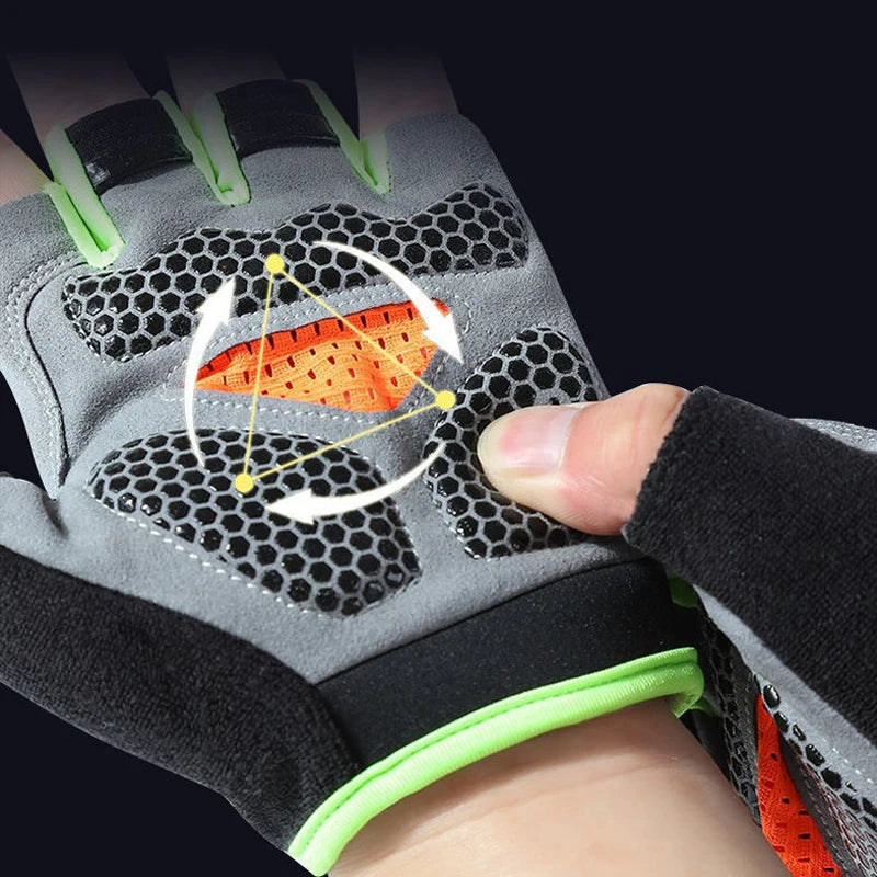 Breathable Anti Slip Half Finger Cycling Gloves For Men And Women